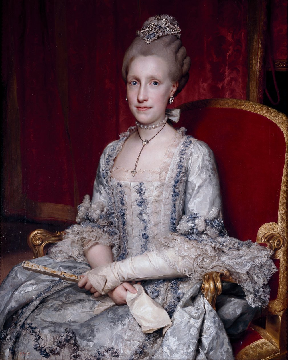 Maria Louise Španělská (1745-1792) (Marie Louise)- Portrét infantky Marie Luisy Španělské (1745-1792), císařovny Svaté říše římské od Mengse, Antona Raphaela (1728-1779) od Anton Raphael Mengs