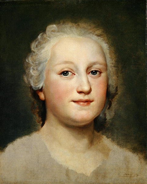 Portrétní studie dámy (olej na plátně na olověném plechu) od Anton Raphael Mengs