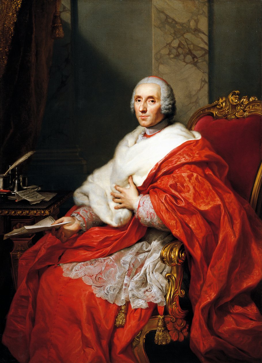 Portrét kardinála Alberica Archinta, od Antona Raphaela Mengse, olej na plátně od Anton Raphael Mengs