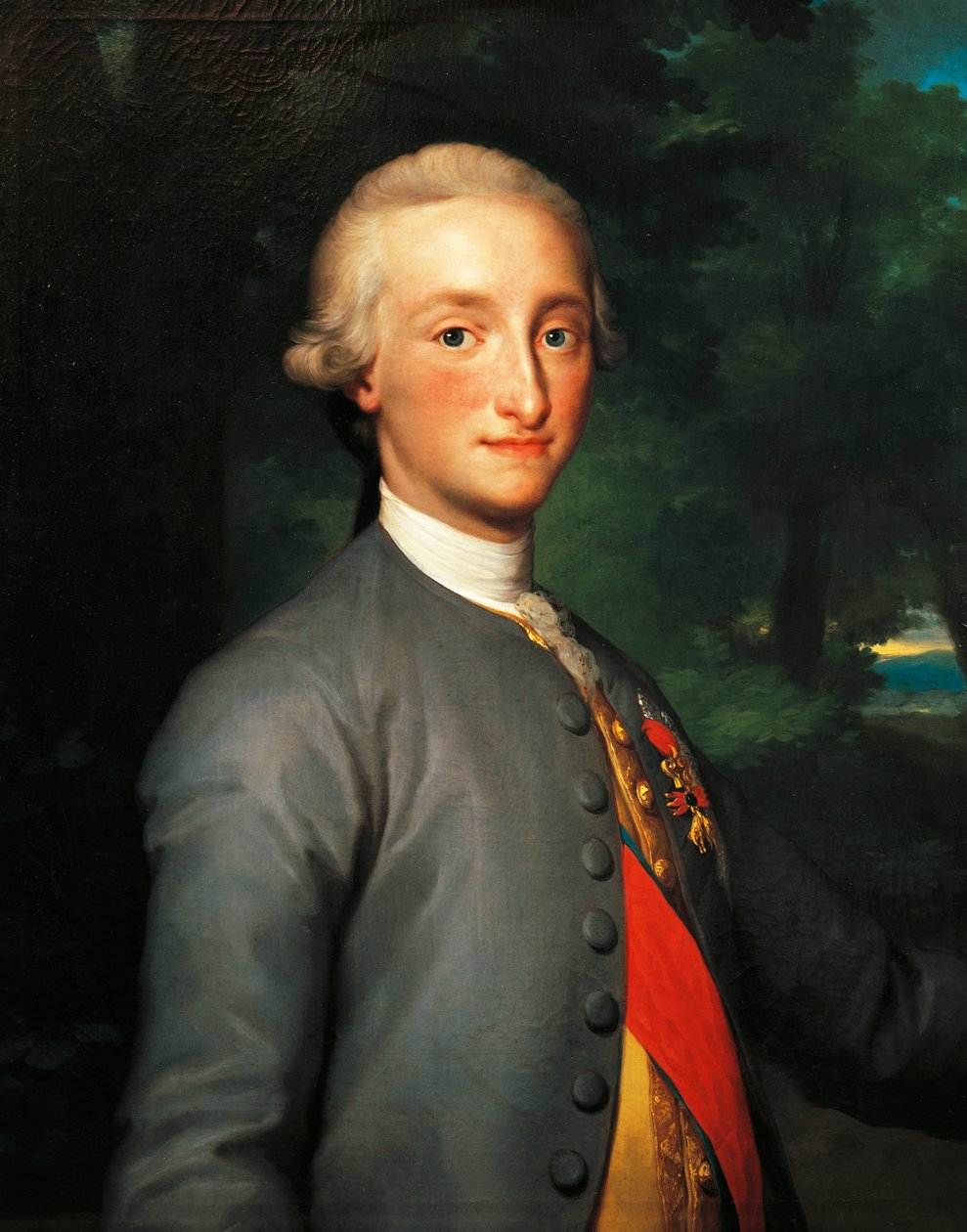 Portrét Karla IV. Bourbonského, prince asturského a španělského krále, Anton Rafael Mengs, malba od Anton Raphael Mengs