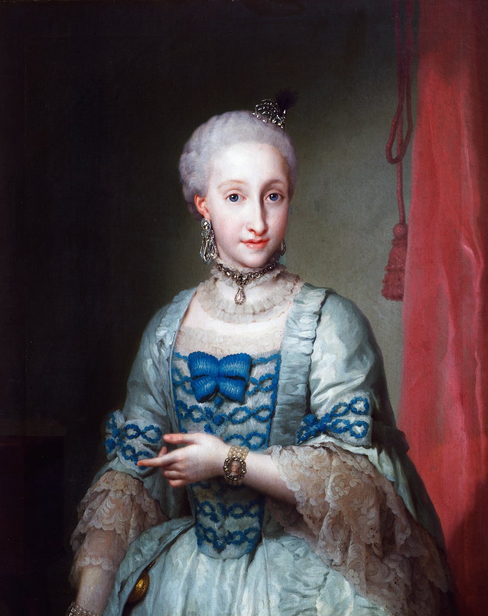 Portrét Infanta Maria Josefa Španělska, Anton Raphael Mengs, malba od Anton Raphael Mengs