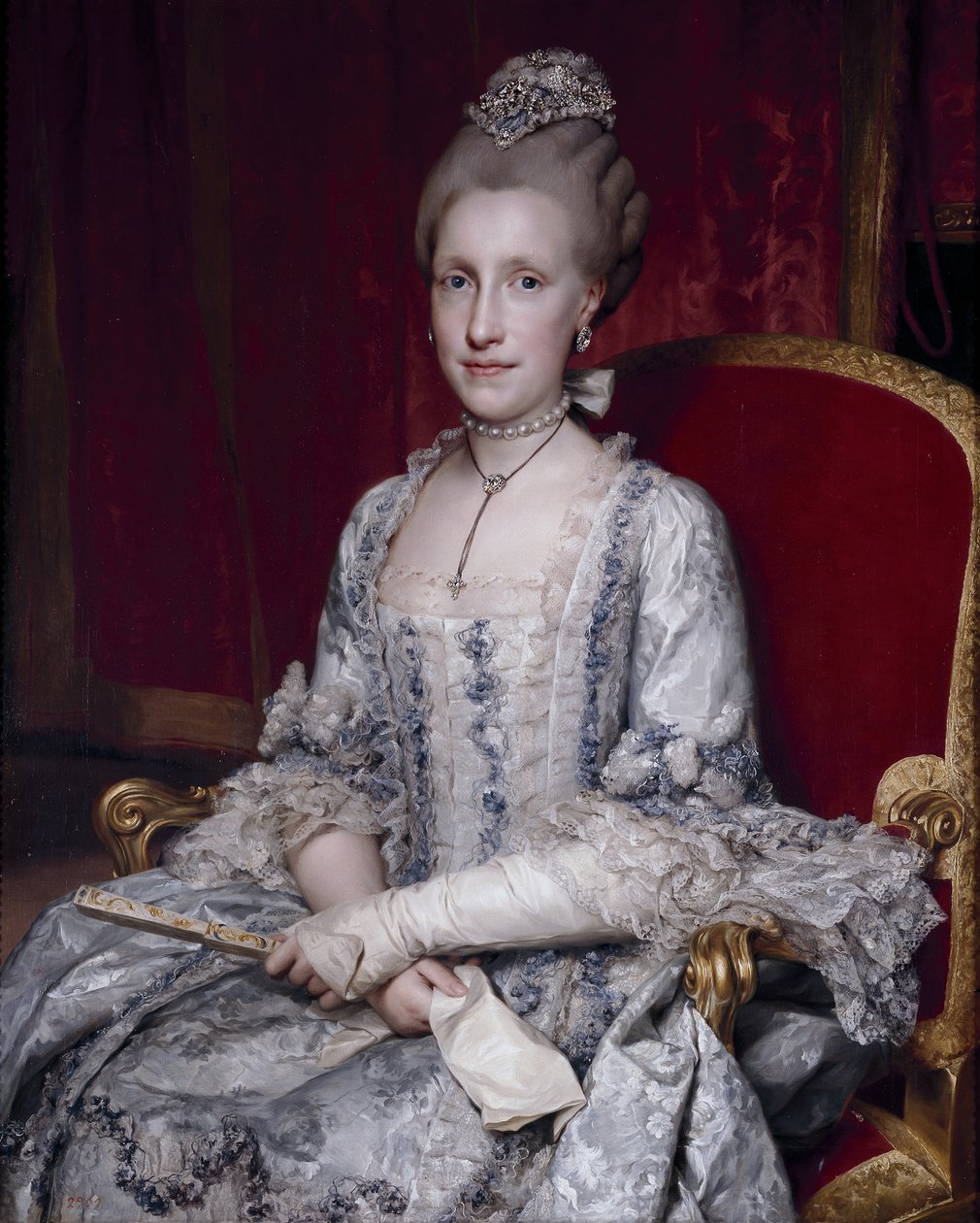 Portrét infantky Marie Luisy Španělské 1745-1792, císařovna Svaté říše římské, 1770 od Anton Raphael Mengs