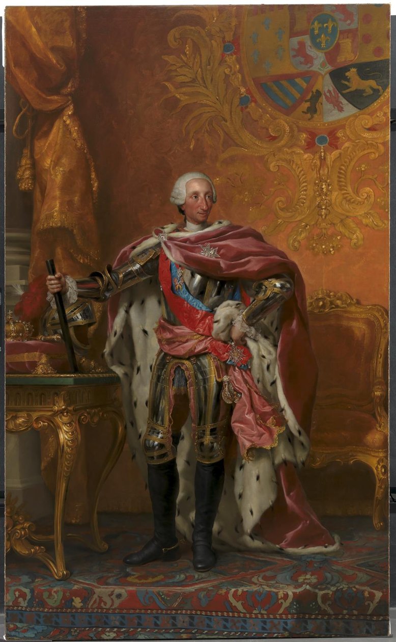 Portrét španělského krále Karla III od Anton Raphael Mengs