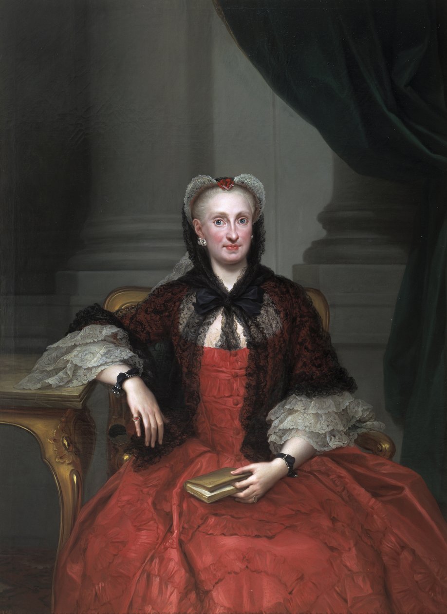 Portrét Marie Amálie Saské 17241760, královna choť Španělska, cca 1760 od Anton Raphael Mengs