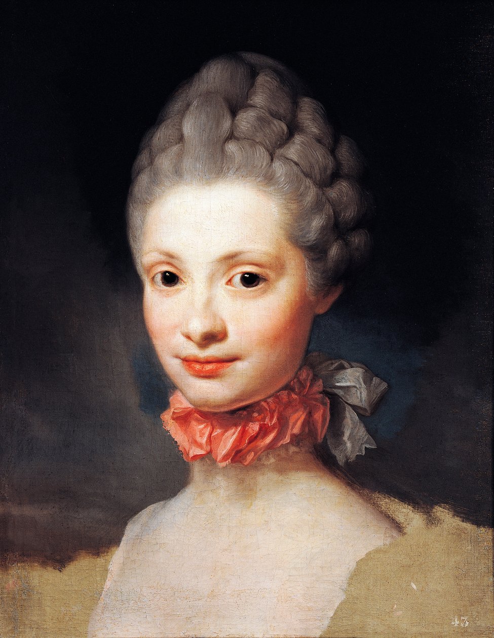 Portrét Marie Luisy v Parmě, princezny z Asturie, od Antona Raphaela Mengse od Anton Raphael Mengs
