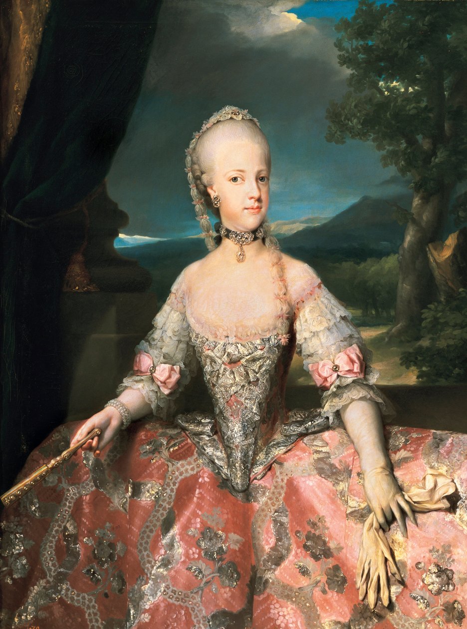 Portrét Marie Karolíny z Rakouska (Mary Carolina, Maria Carolina od Anton Raphael Mengs