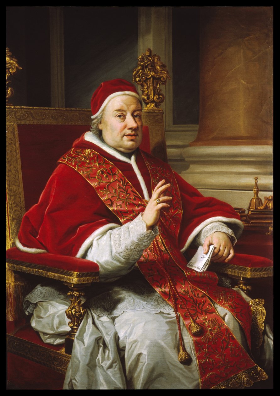 Portrét papeže Klementa XIII. od Anton Raphael Mengs