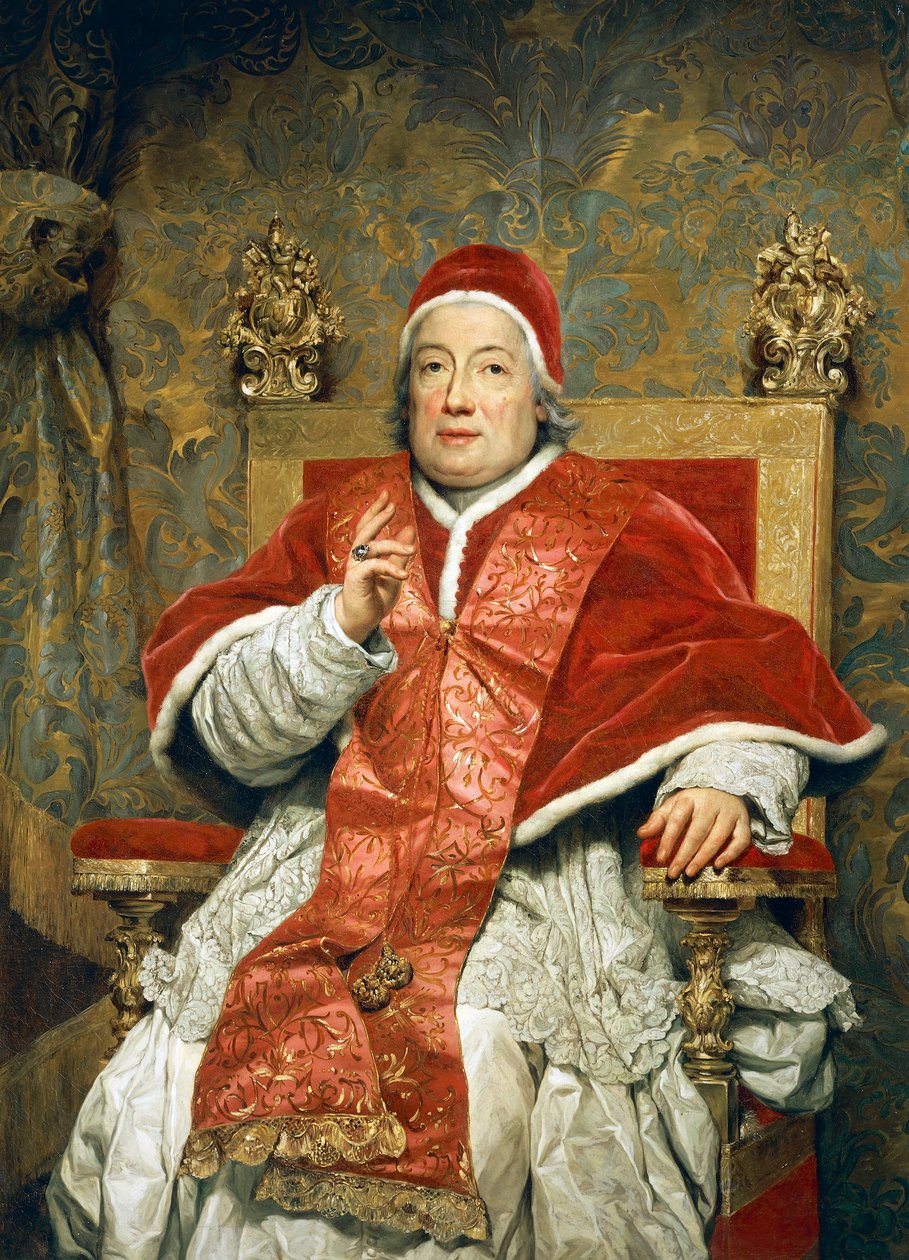 Portrét papeže Klementa XIII. Rezzonica, od Antona Raphaela Mengse, olej na plátně od Anton Raphael Mengs