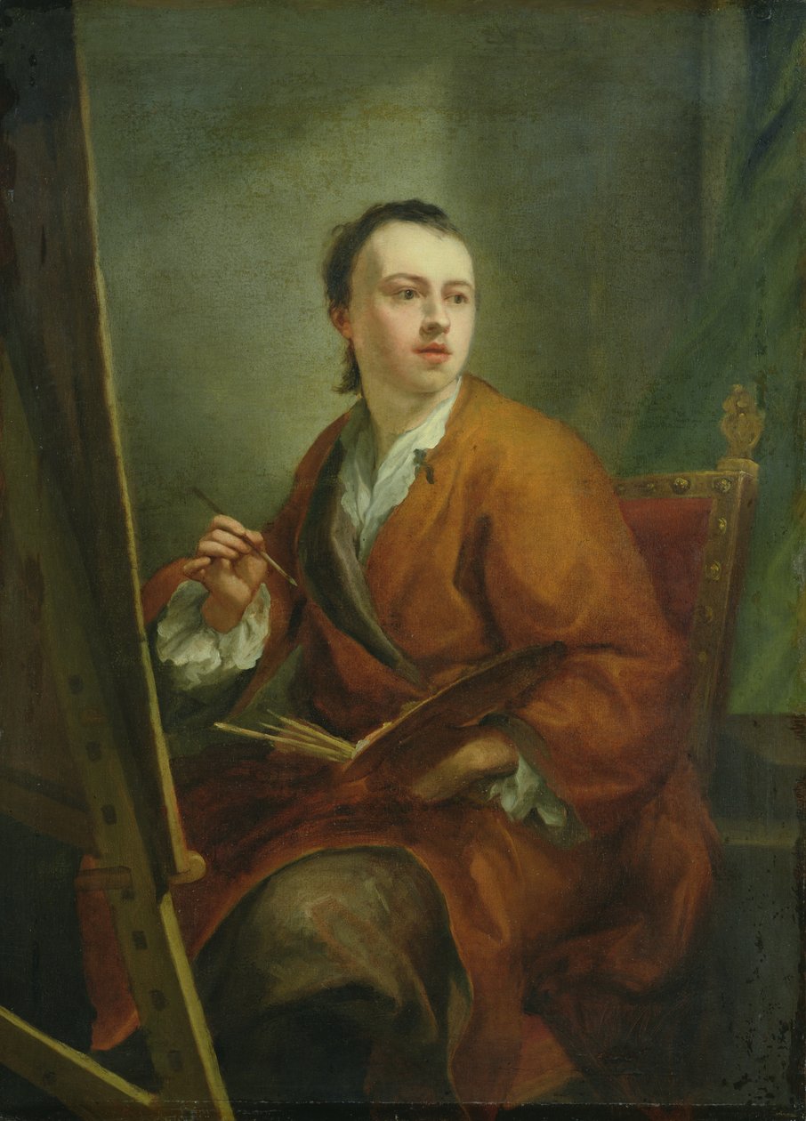 Autoportrét, kolem roku 1755 od Anton Raphael Mengs