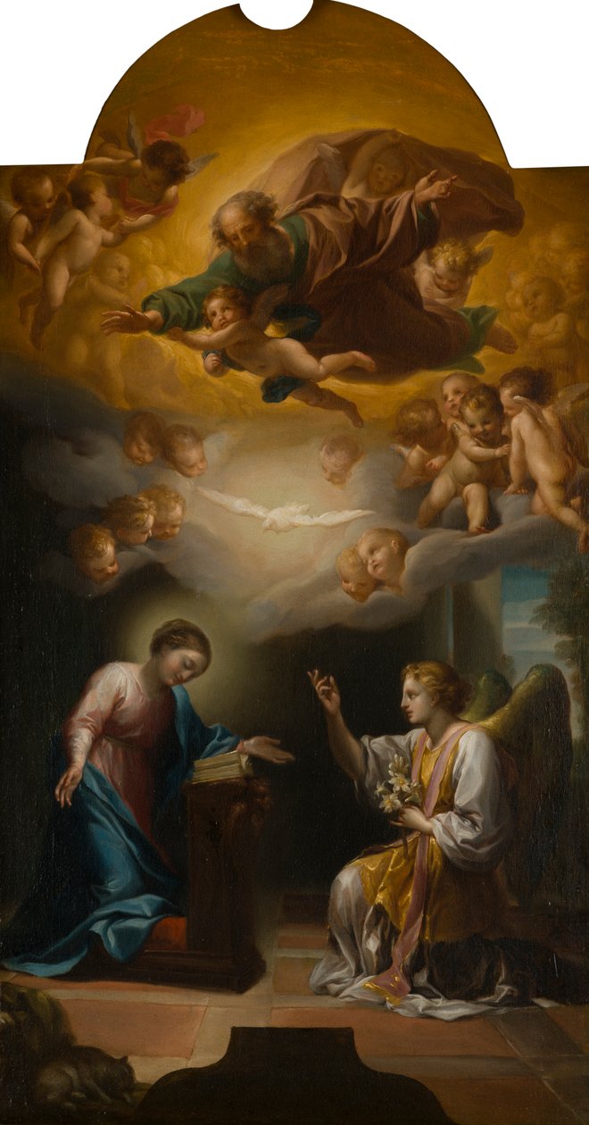 Zvěstování, kolem 1748-79 (olej na plátně) od Anton Raphael Mengs