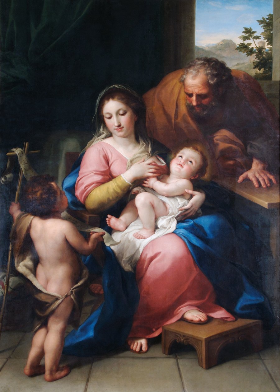 Svatá rodina s nemluvnětem sv od Anton Raphael Mengs