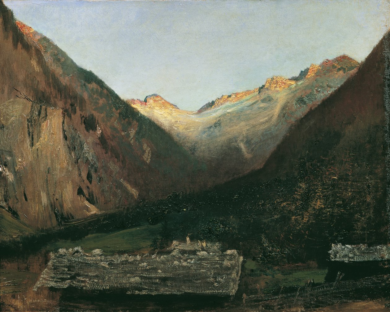 Večer v Prossau u Gasteinu od Anton Romako