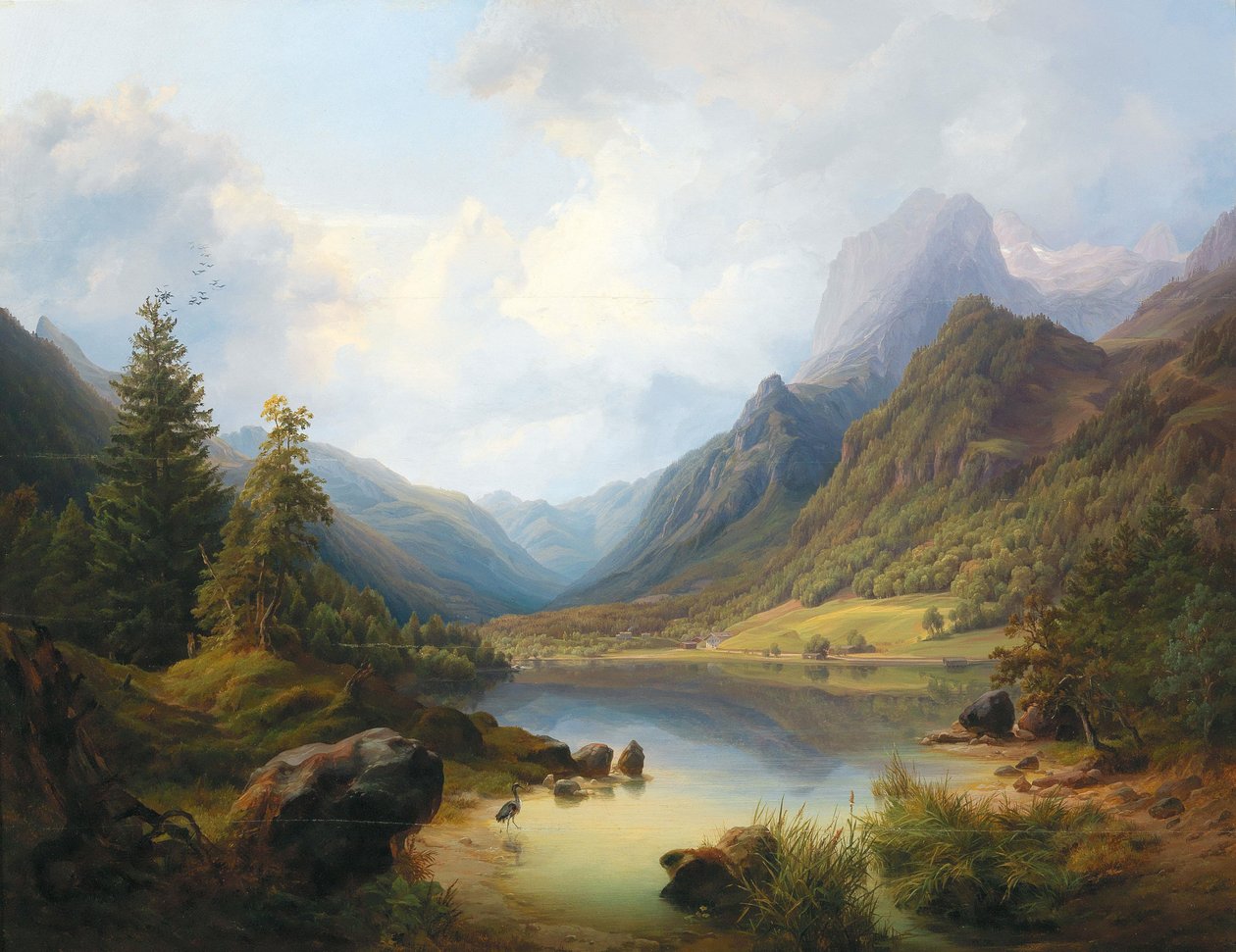 Pohled na Hintersee s Reiteralmem od Anton Schiffer