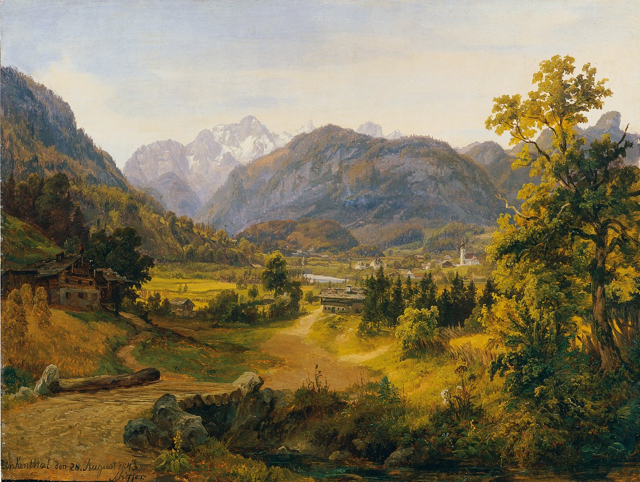Údolí Unken v Salcburku od Anton Schiffer