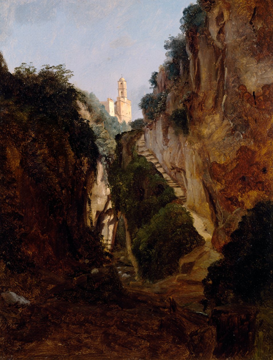 Kalliorotko Sorrentossa, Anton Sminck Pitloo (1791-1837), Alankomaat, 1900-luku od Anton Sminck Pitloo
