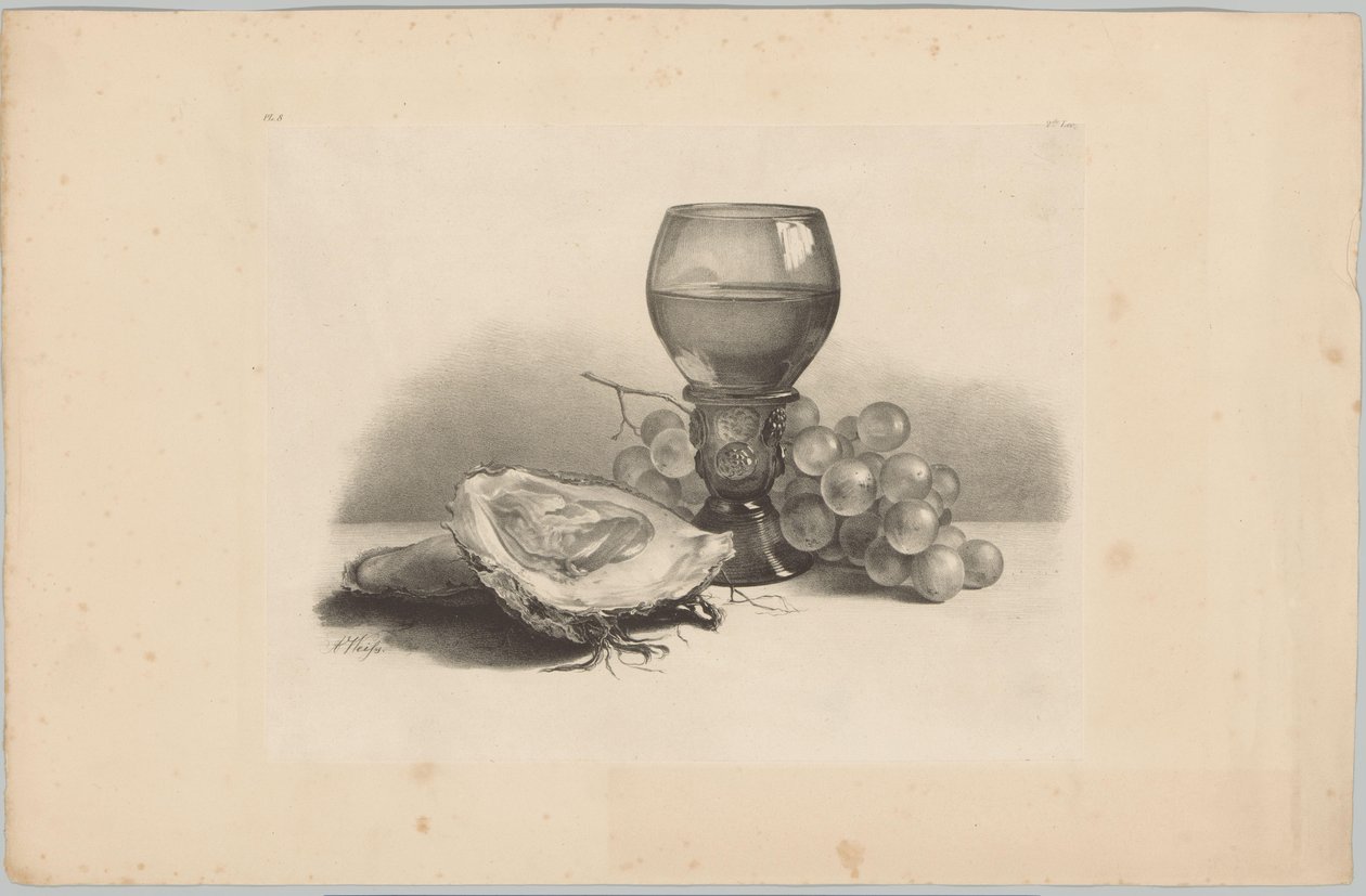 Zátiší se sklem, ústřicemi a hrozny Flower and Fruit Studies (...) 3. epizoda (název série) od Anton Weiss