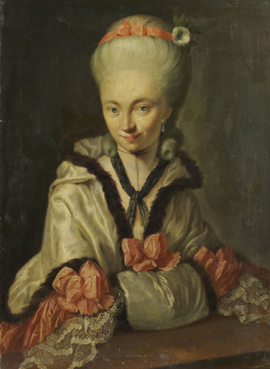 Anton Wilhelm Tischbein - Augusta Friederika hraběnka z Ysenburgu-Büdingenu od Anton Wilhelm Tischbein