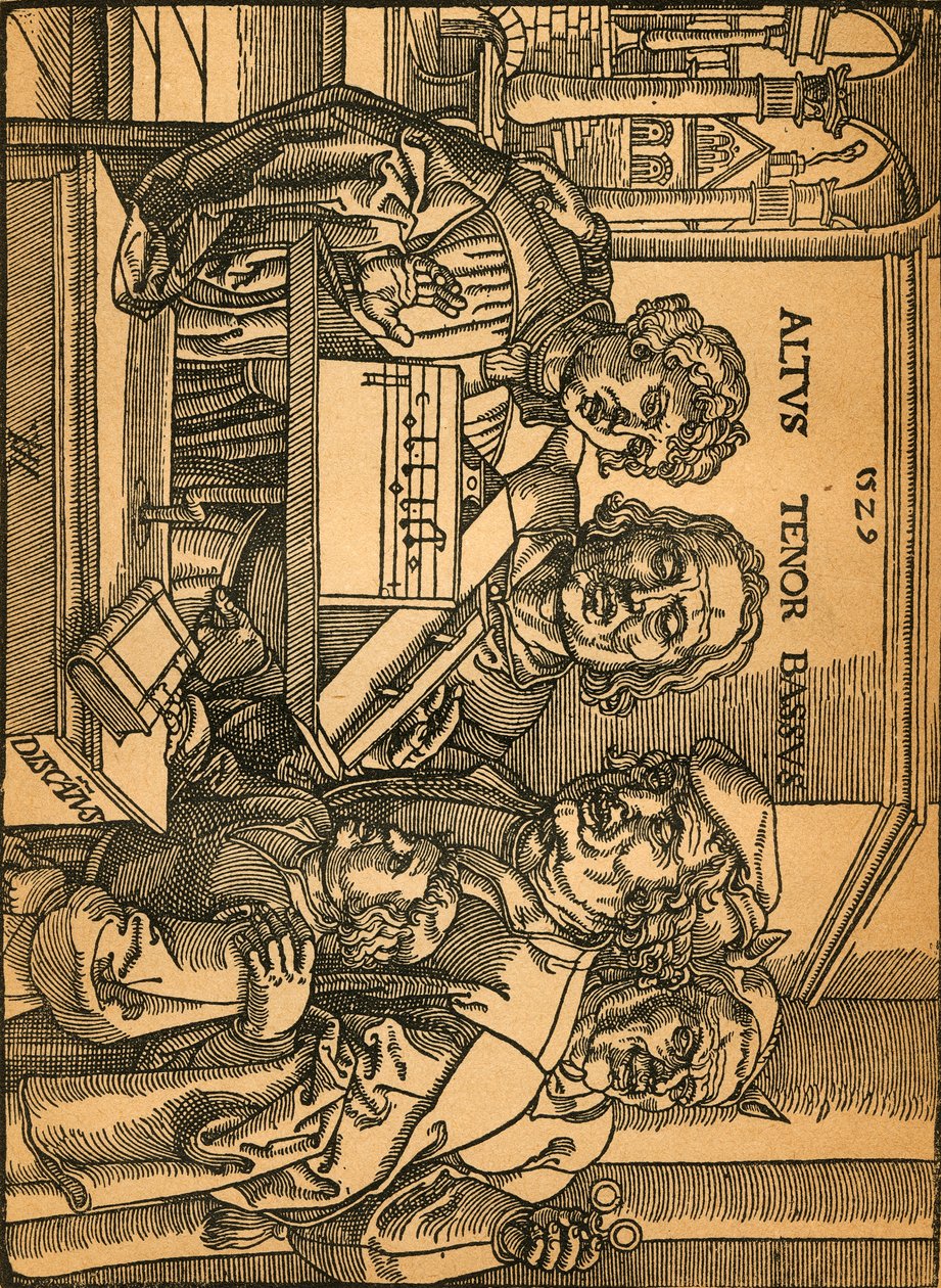 Vzácný dřevoryt Antona Von Wormse Anton Woensam, 1899. od Anton Woensam