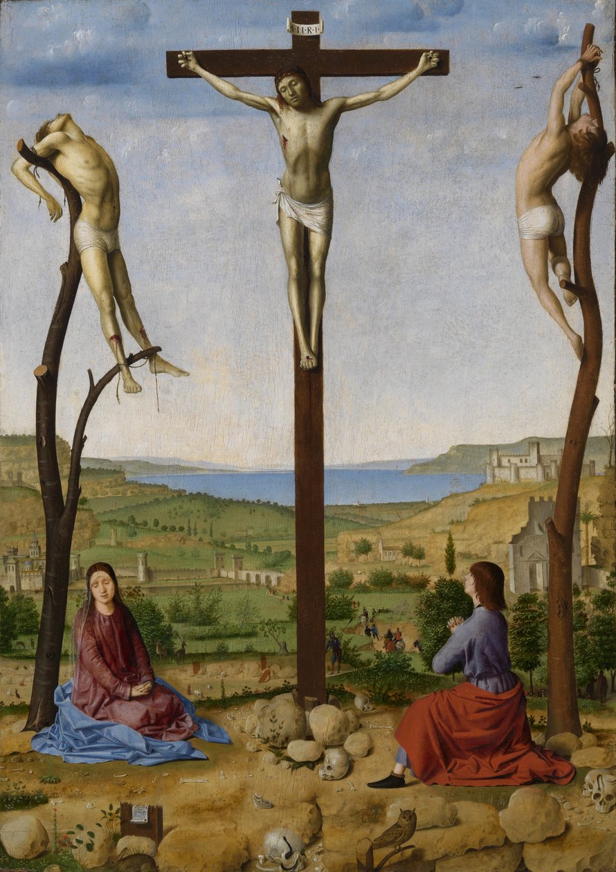 Kalvárie, druhá polovina 15. století. od Antonello da Messina