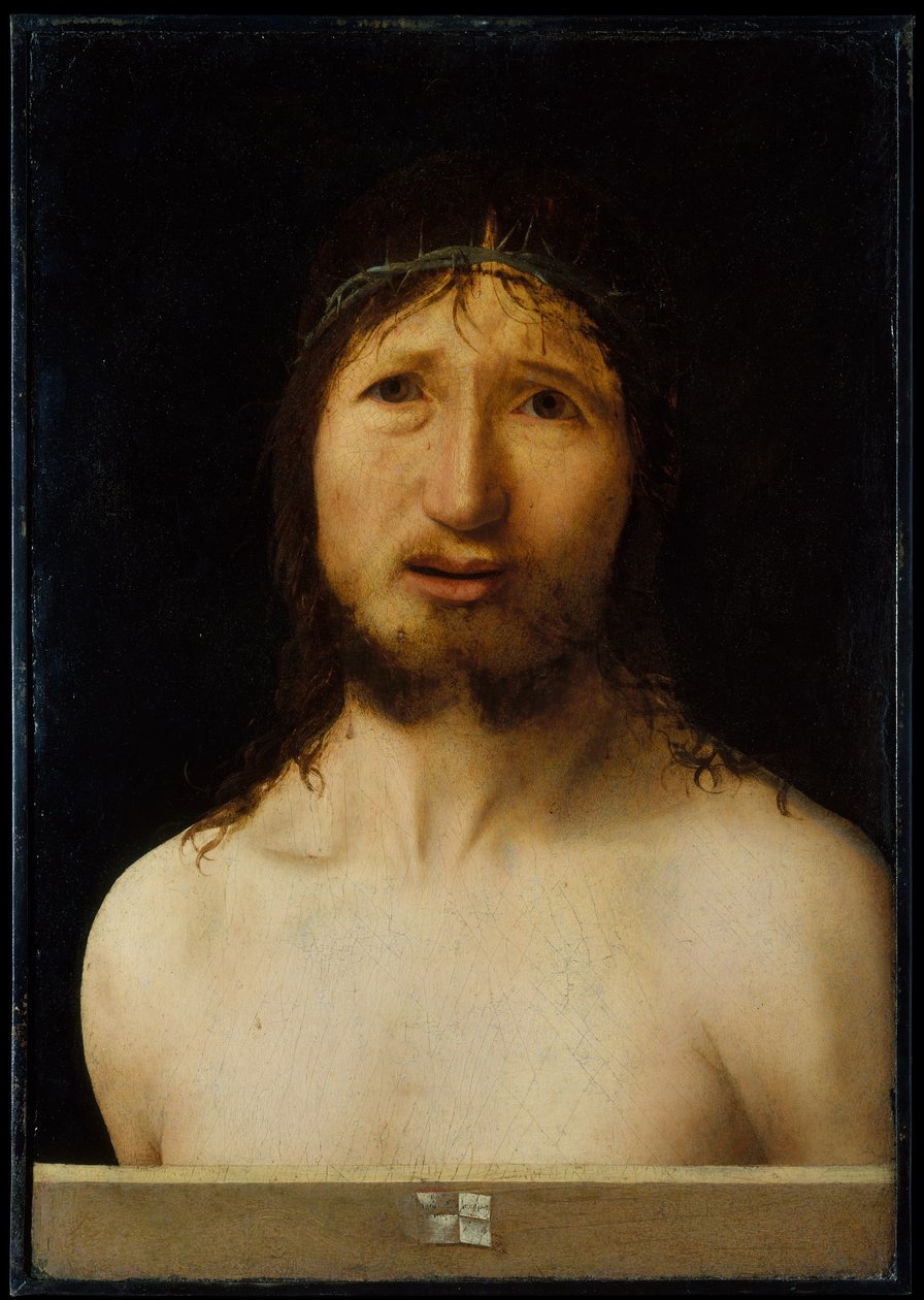 Kristus korunovaný trním od Antonello da Messina
