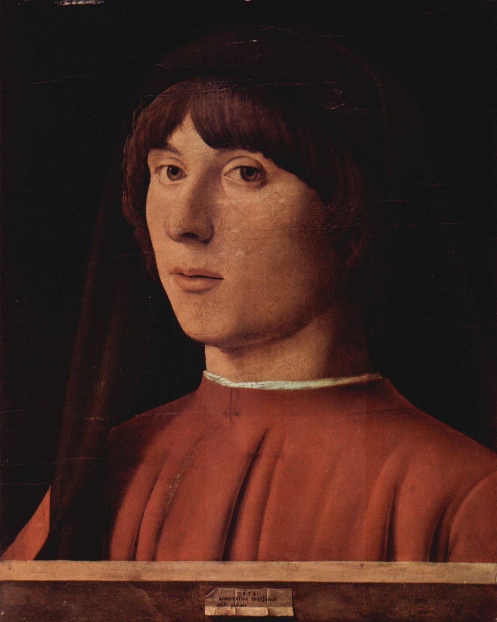 Německy: Portrét mladého muže od Antonello da Messina