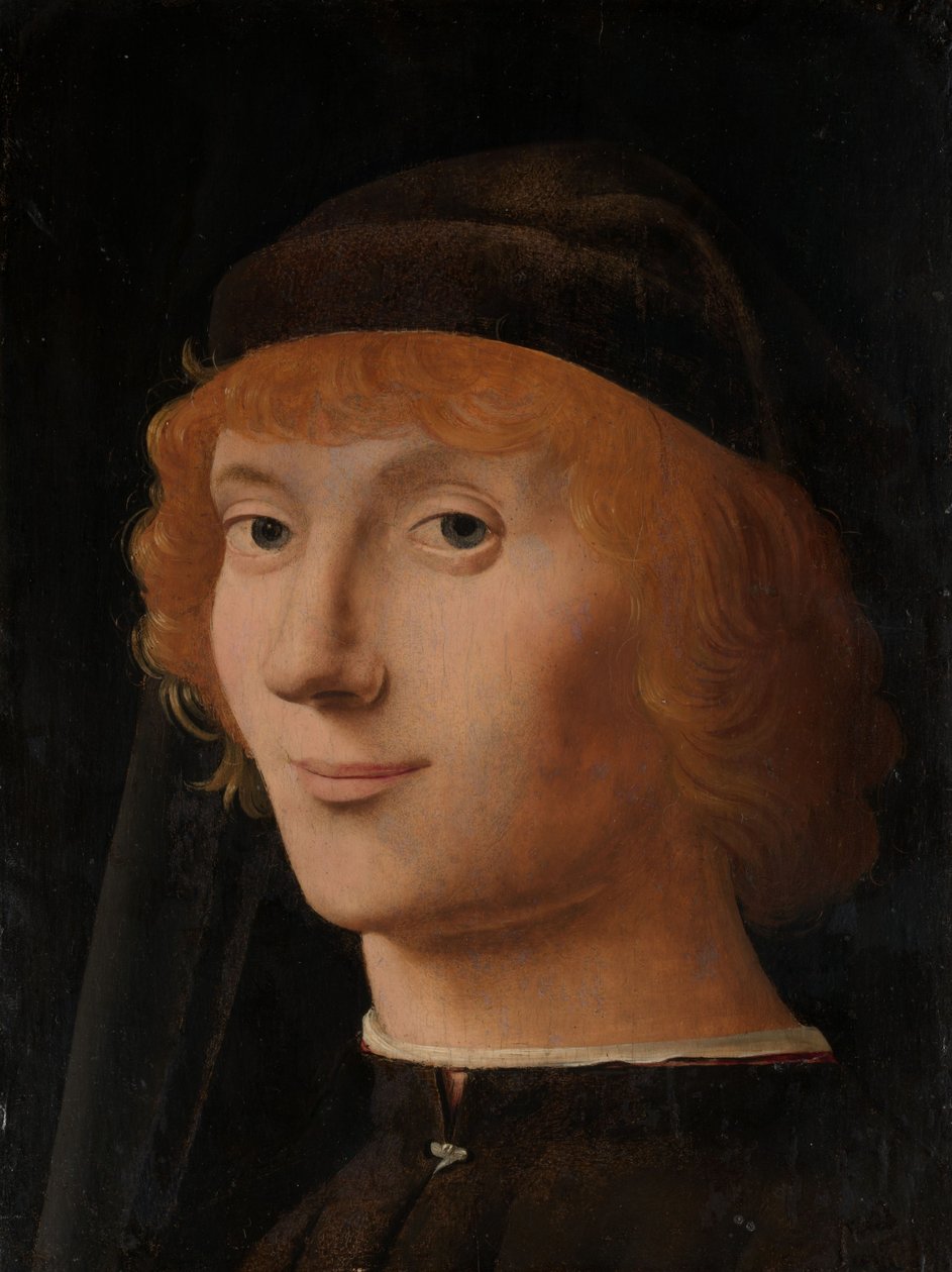 Portrét mladého muže, cca 1470 (olej na dřevě) od Antonello da Messina