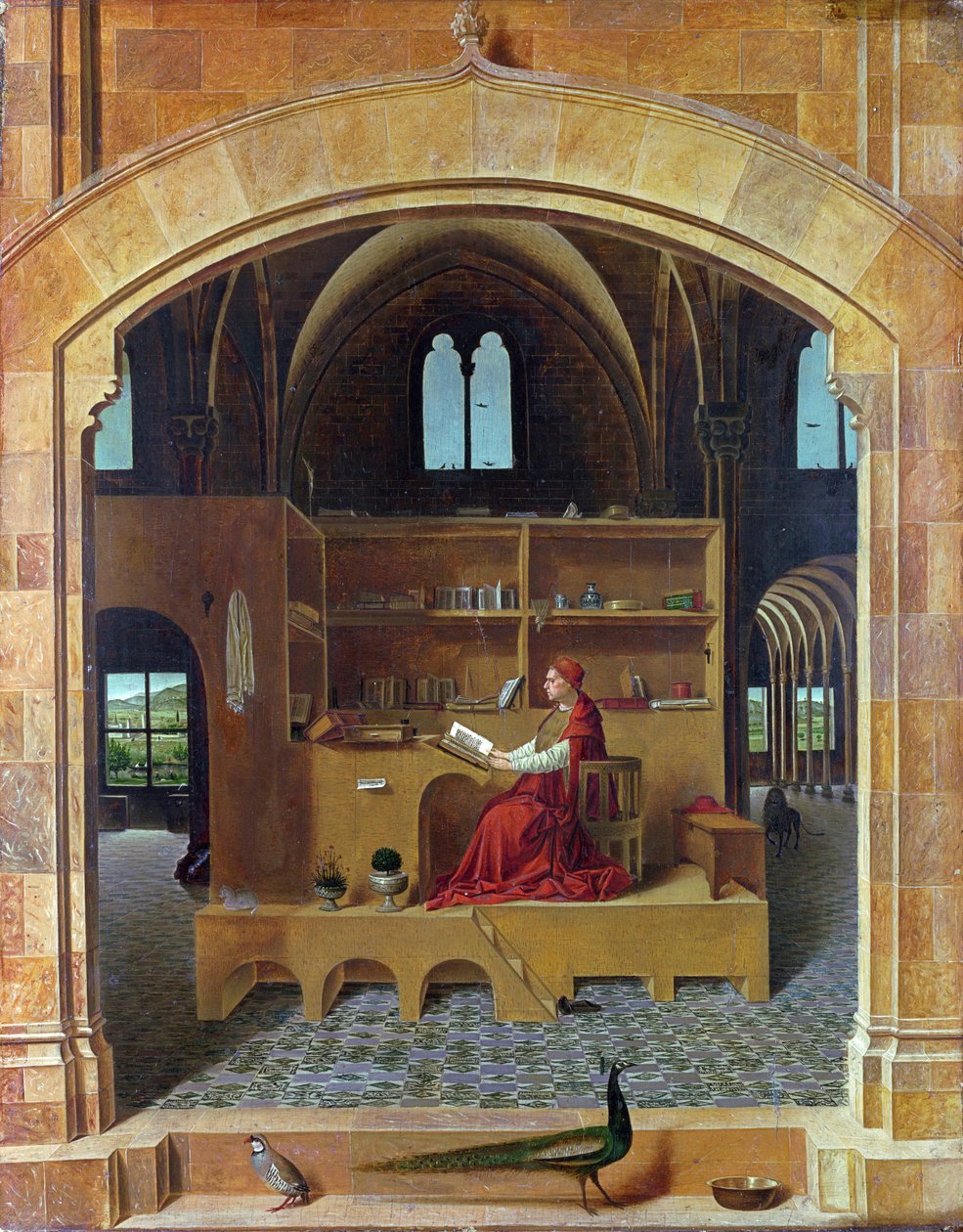 Svatý Jeroným ve své pracovně od Antonello da Messina