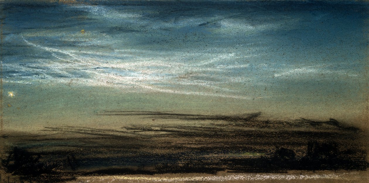 Západ slunce a noční svítící mrak, 6. července 1885 od Frederick (attr. to) Barnard