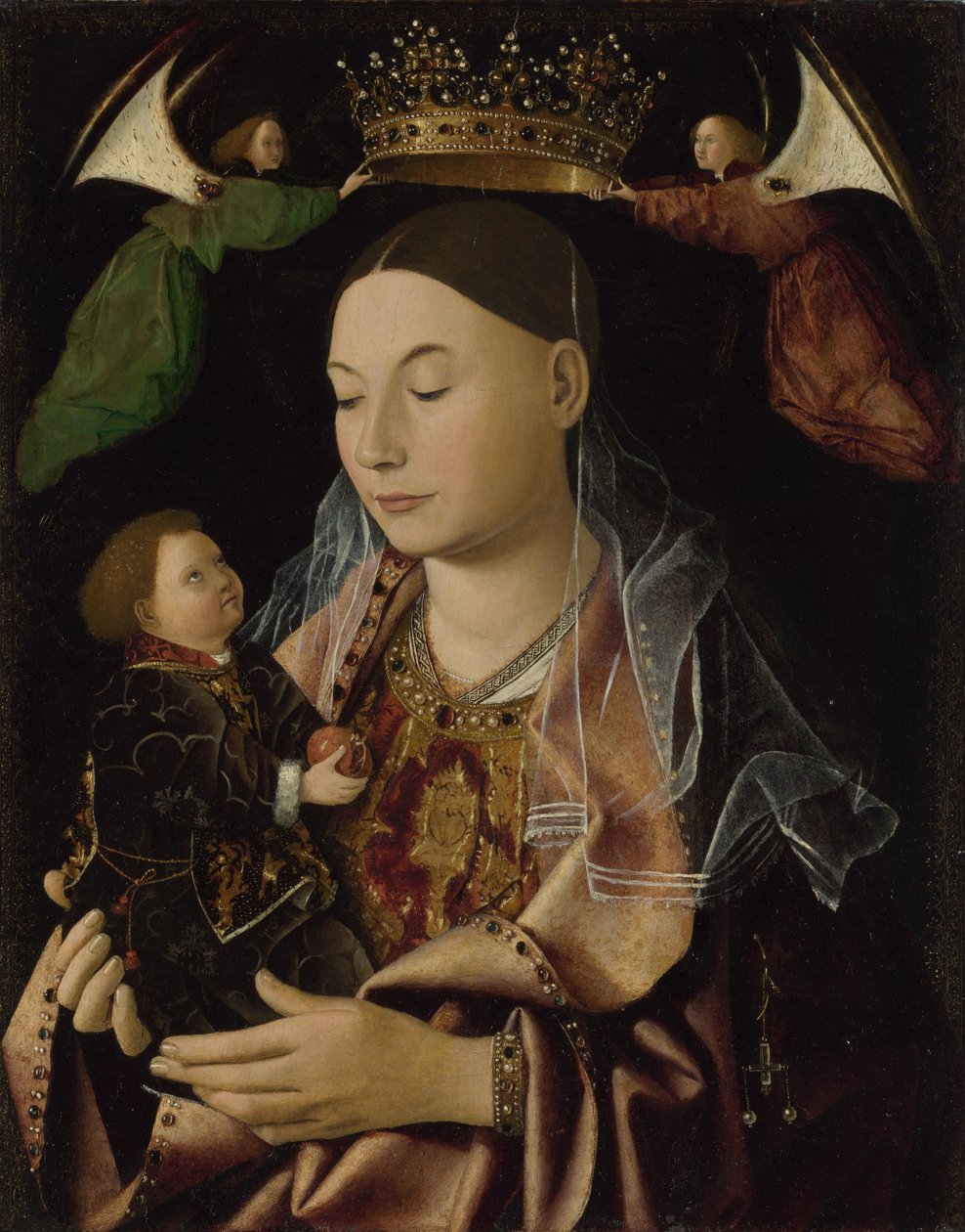 Panna a dítě, asi 1465 od Antonello da Messina