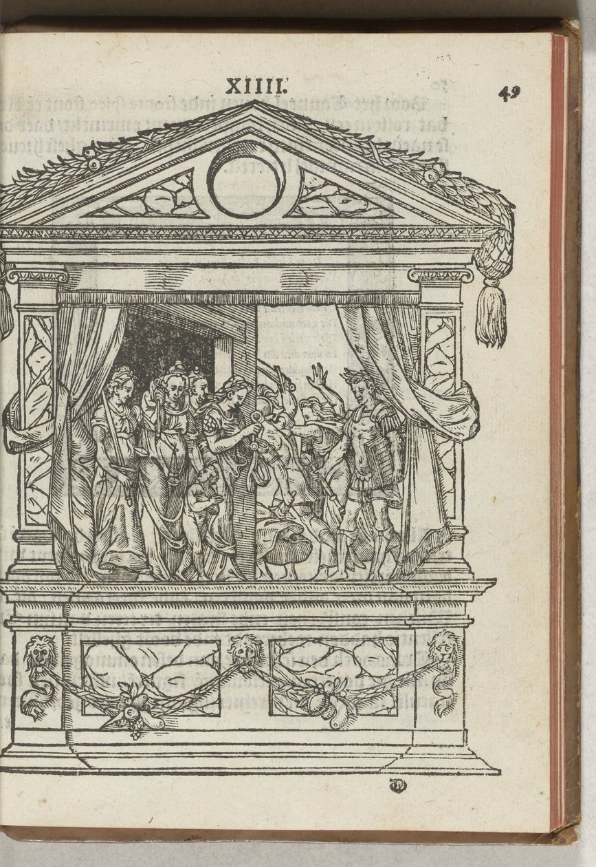 Třetí zdobené lešení s jevištěm: princ osvobozuje ctnosti ze zajetí, 1577 od Antoni van Leest