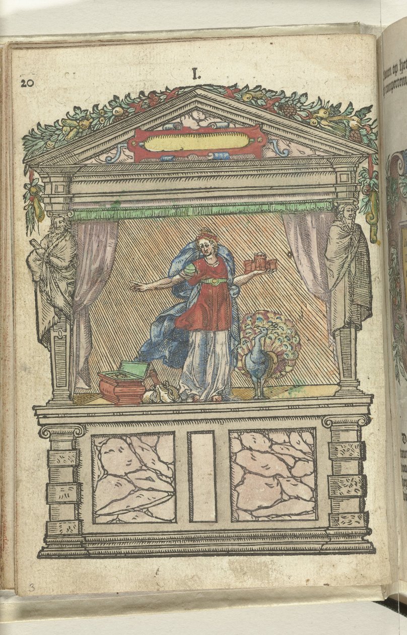 Jeviště s Juno, 1578 od Antoni van Leest