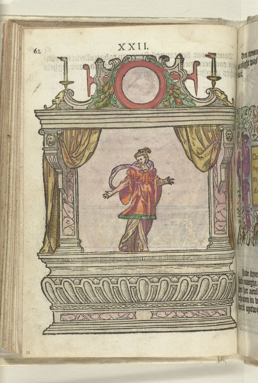 Jeviště s personifikací mírnosti (Clementia), 1578 od Antoni van Leest