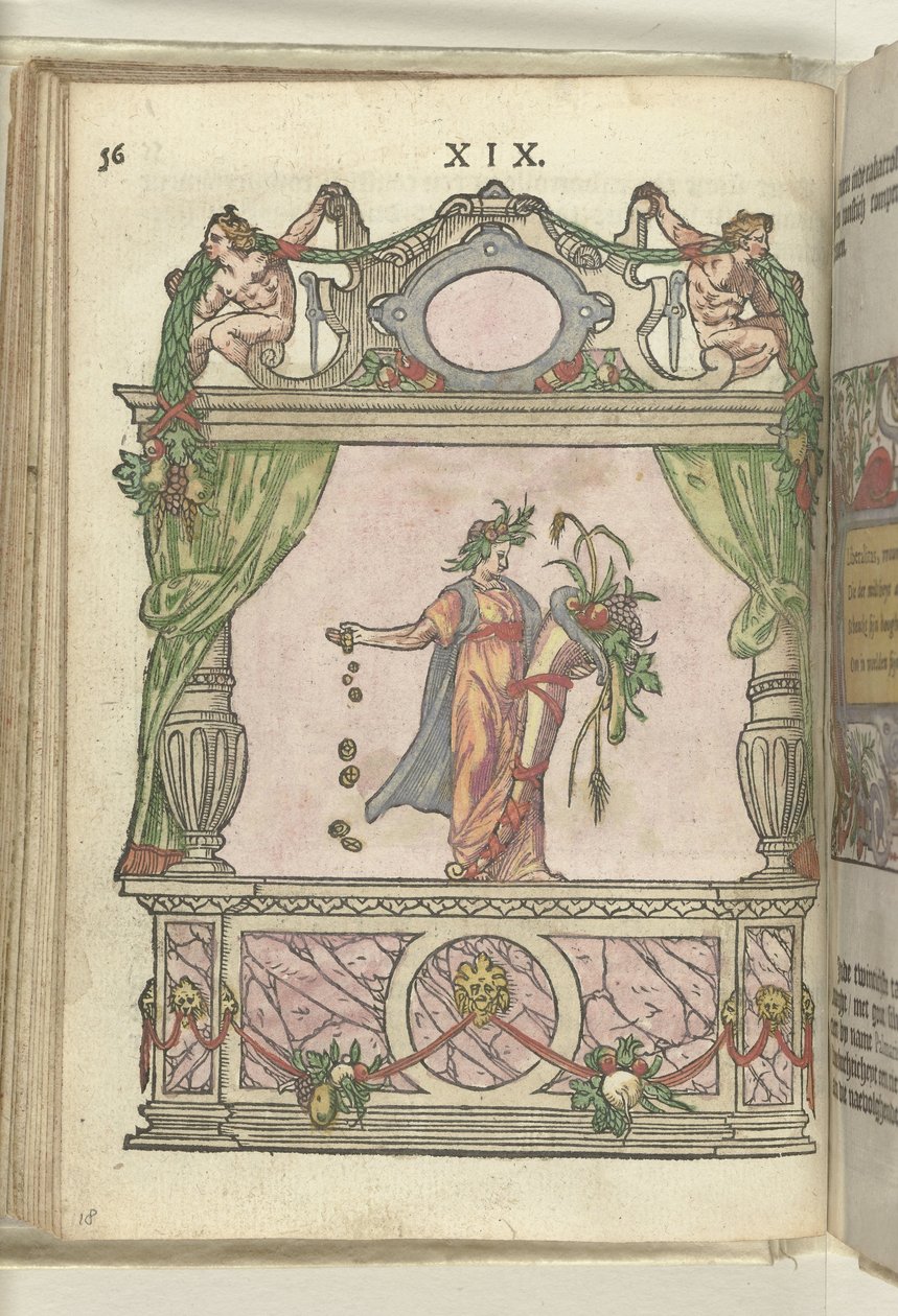 Jeviště s personifikací velkorysosti (Liberalitas), 1578 od Antoni van Leest