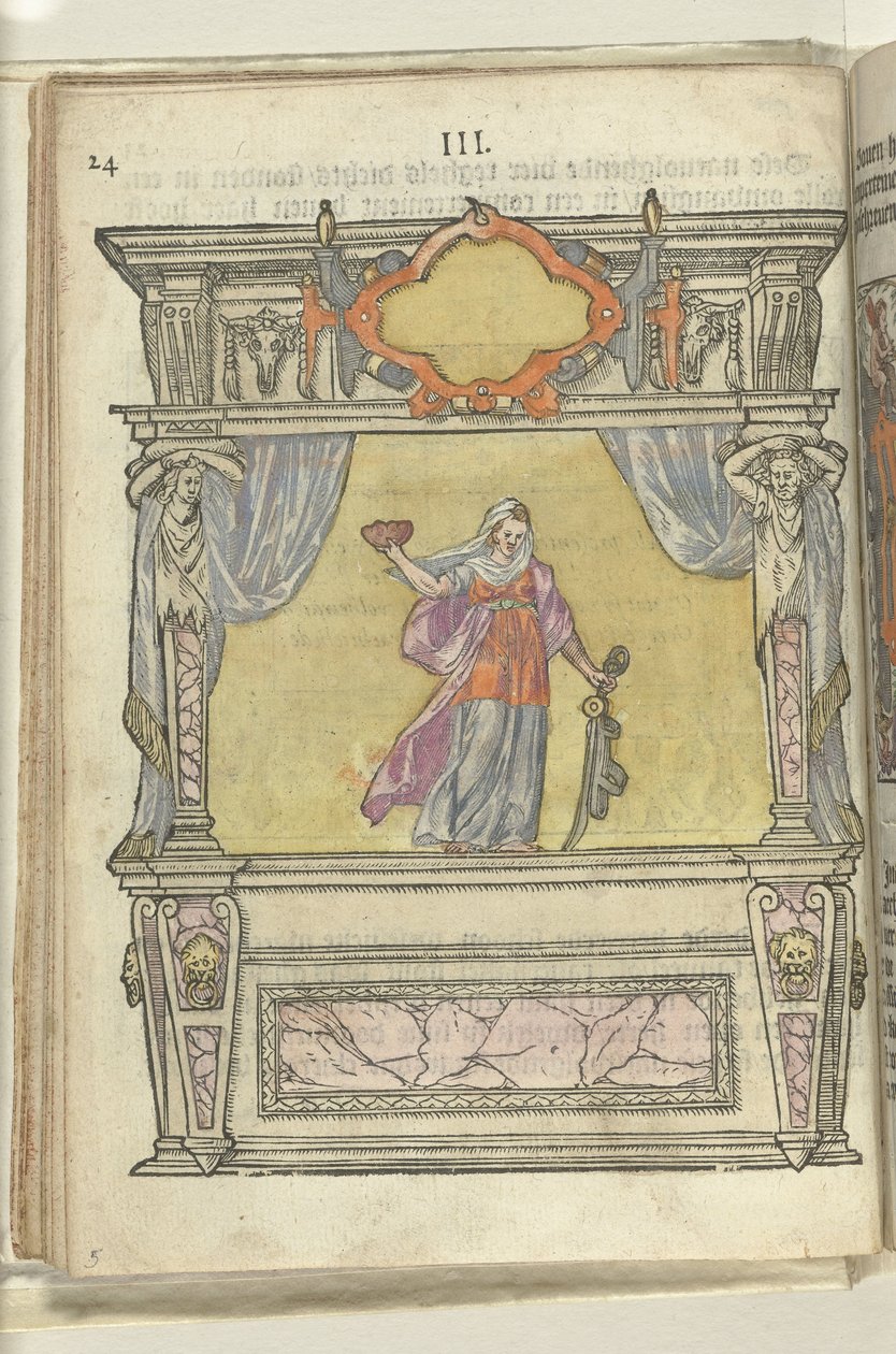 Jeviště s personifikací Rozumu, 1578 od Antoni van Leest