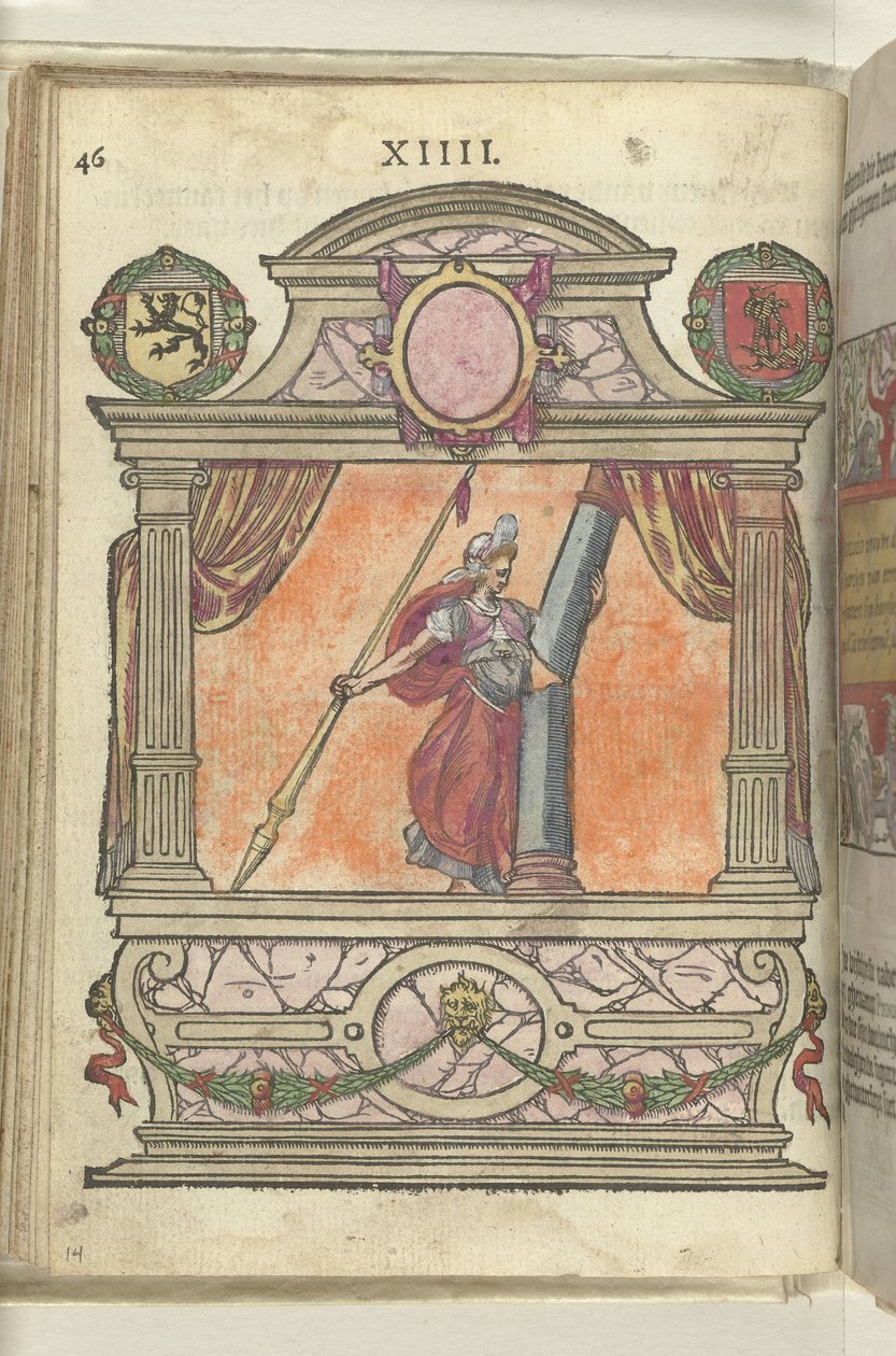 Scéna s personifikací síly (Fortitudo), 1578 od Antoni van Leest