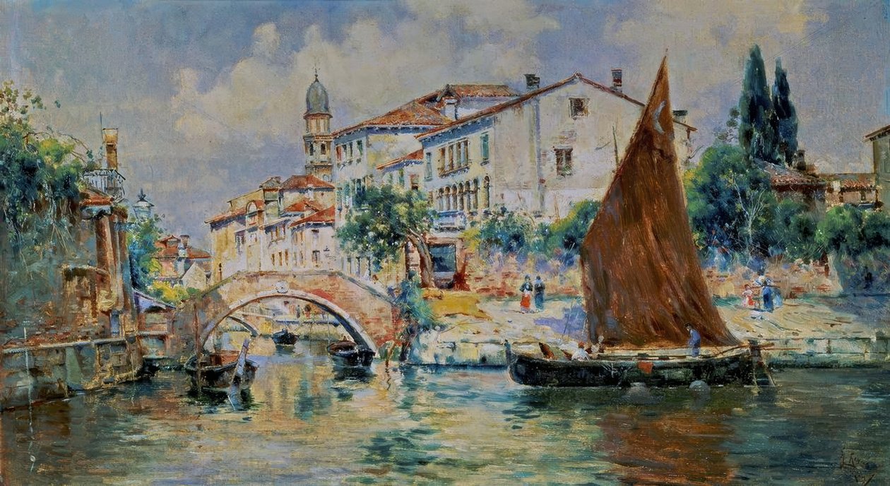 Pohled na Benátky od Antonia Maria de Reyna Manescau