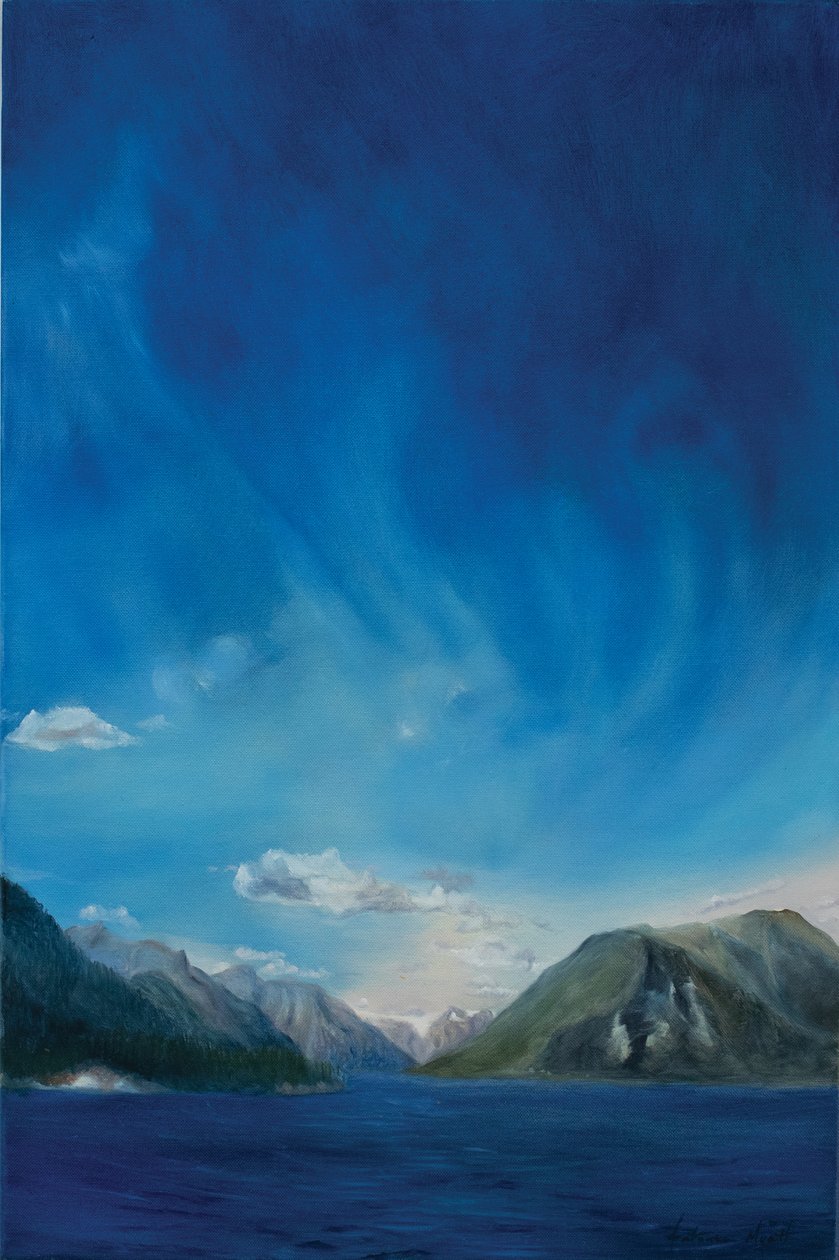 Norjan vuonot, 2011 (öljy kankaalle) od Antonia Myatt