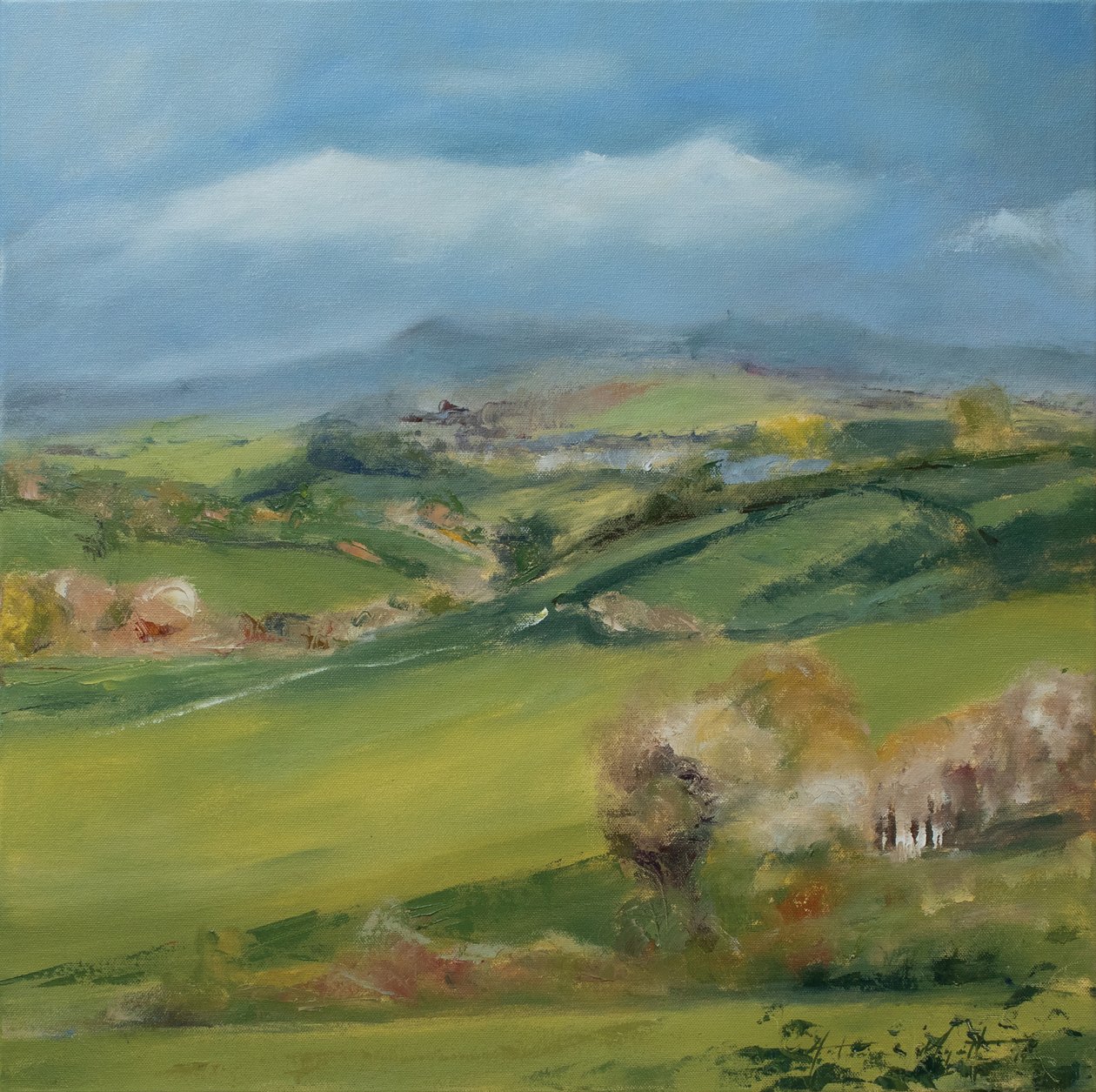 King Alfred’s Tower, 2019 (olej na plátně) od Antonia Myatt