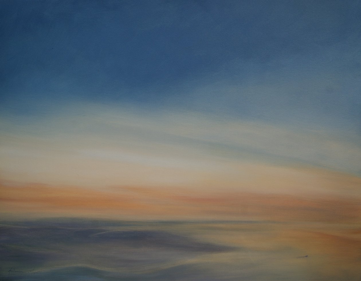 Lone Boat, Španělsko, 2014 od Antonia Myatt