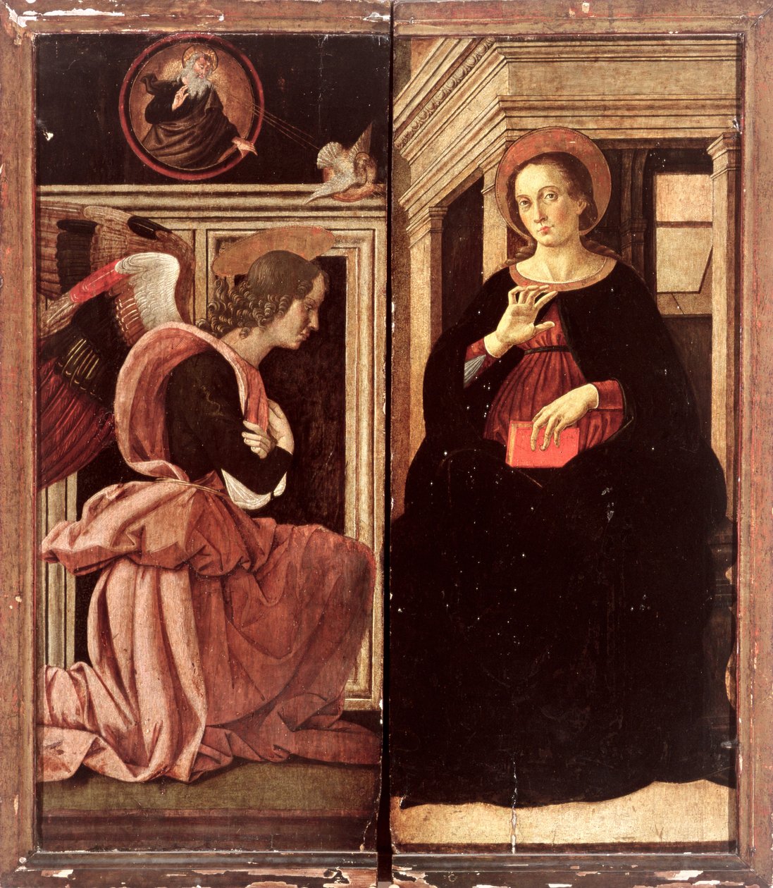 Oznámení (tempera na panelu) od Antoniazzo Romano