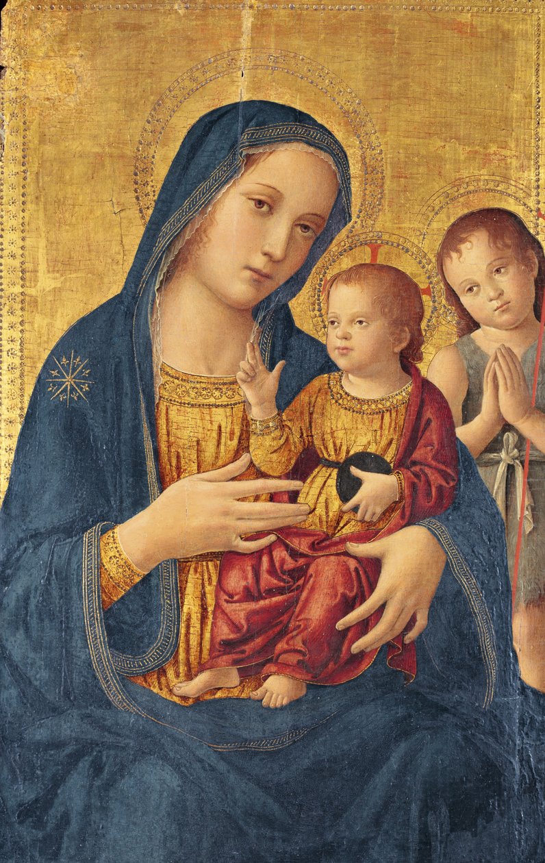 Panna a dítě se svatým Janem Křtitelem od Antoniazzo Romano