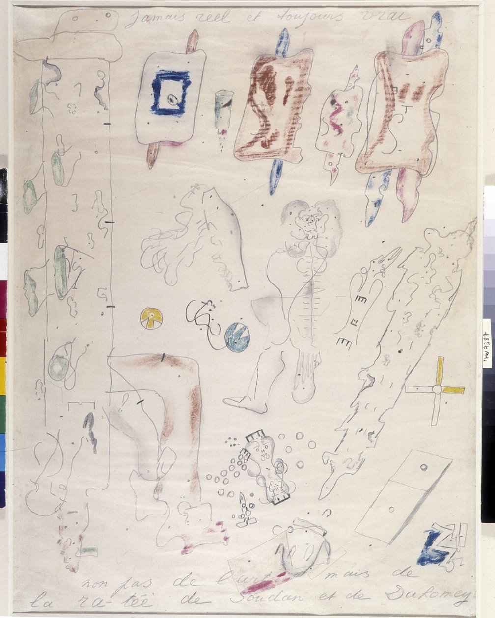 Nikdy skutečné a vždy pravdivé - leden 1945 (dessin) od Antonin Artaud