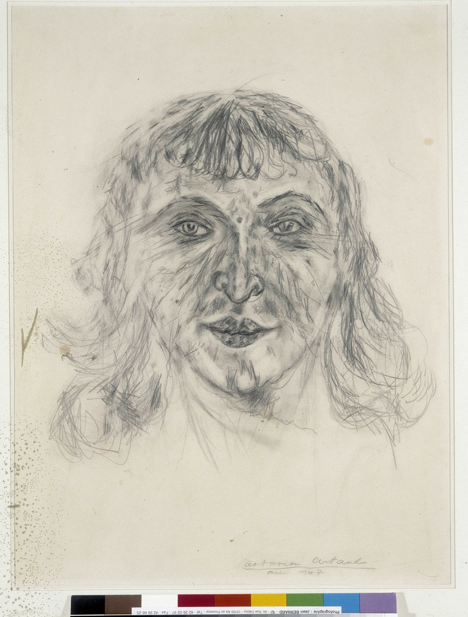 Portrét Máni Oiferové - květen 1947 (dessin) od Antonin Artaud