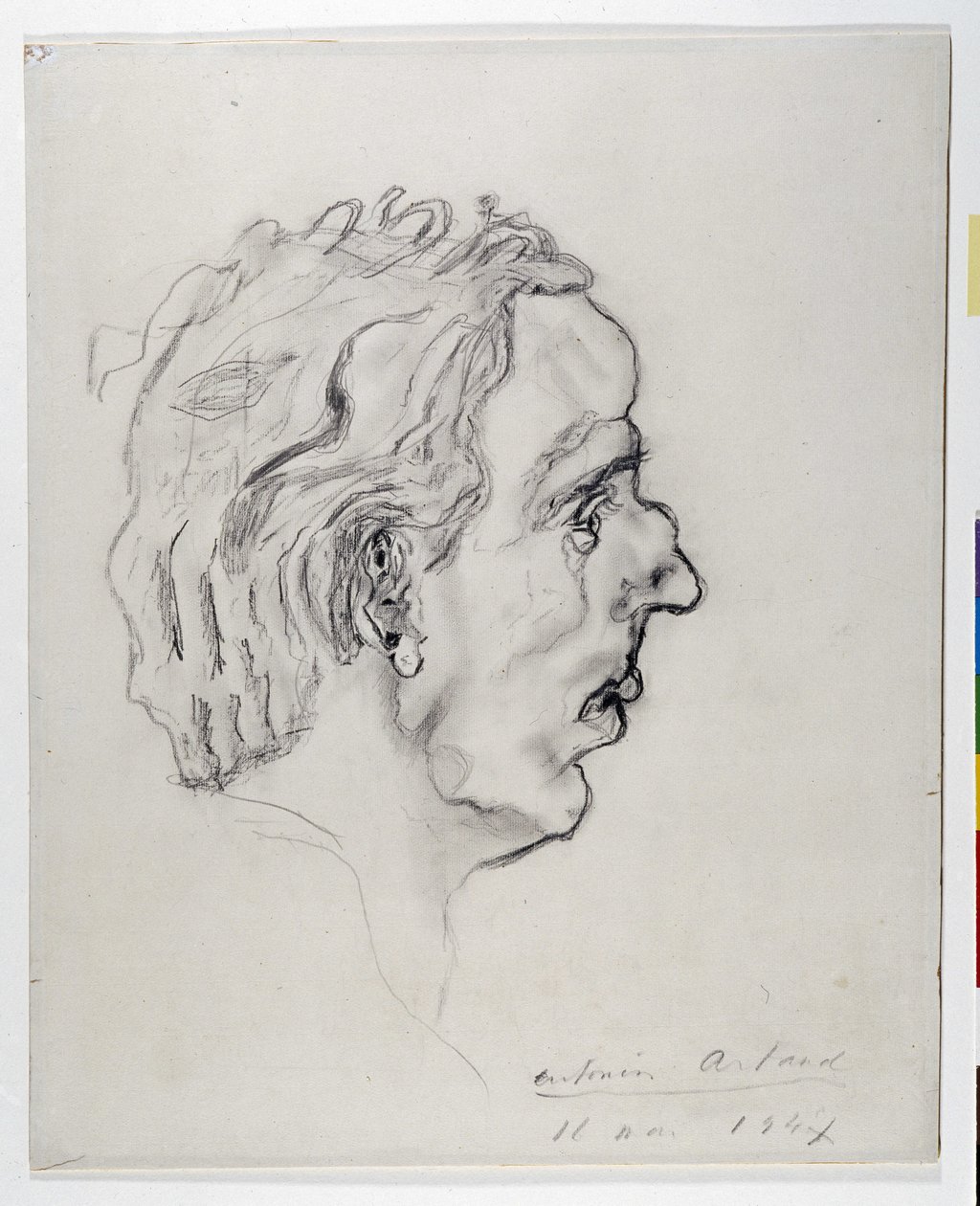 Portrét básníka Jacquese Prevela (1915-1951) z profilu - 11. května 2012 od Antonin Artaud