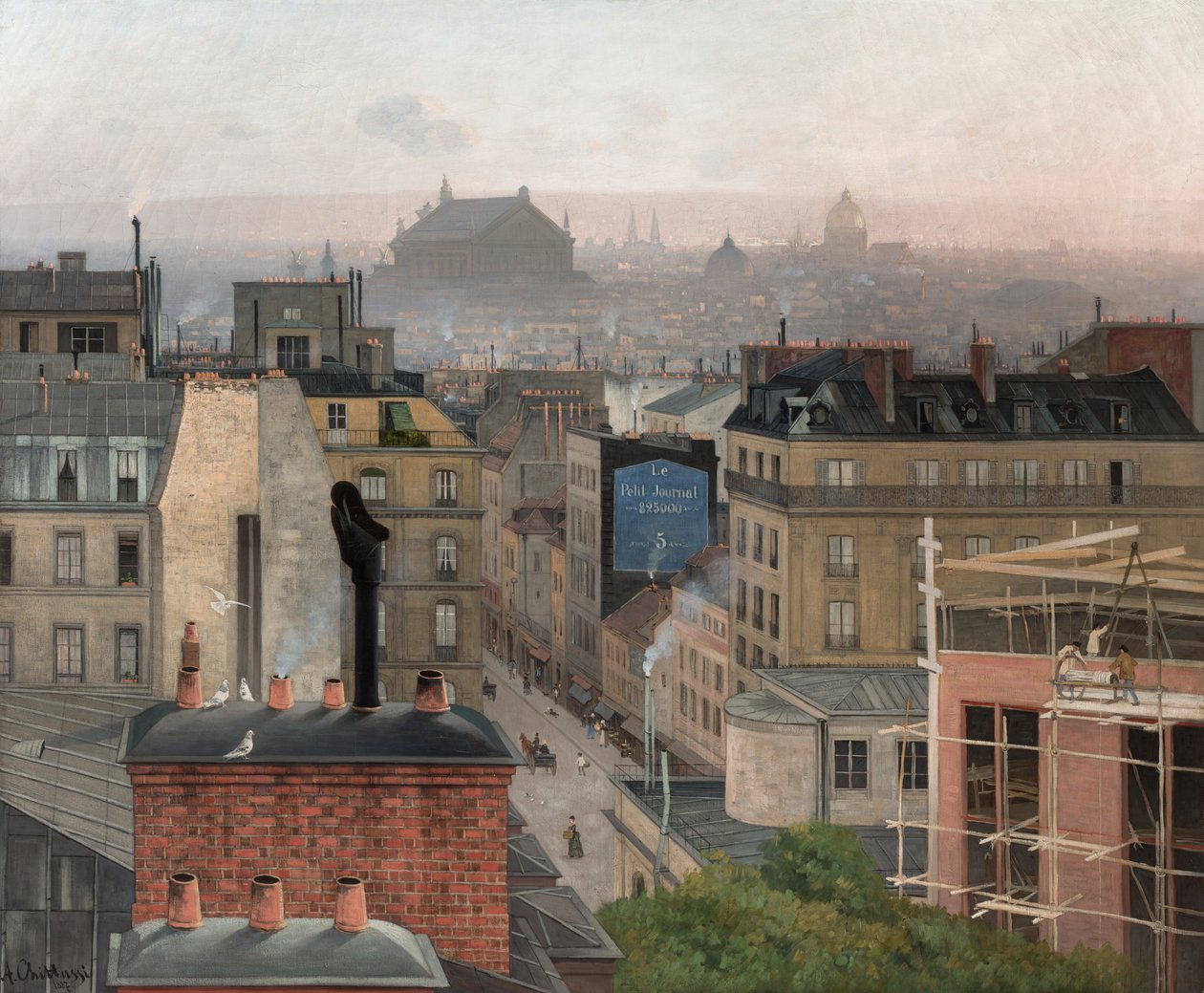 Paříž viděná z Montmartru, 1887 od Antonin Chittussi