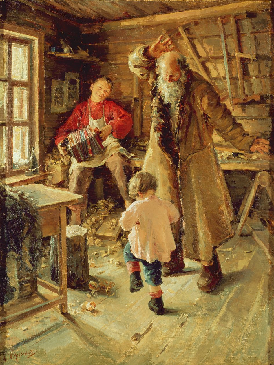 Veselá chvíle, 1897 od Antonina Leonardov Rzhevskaya