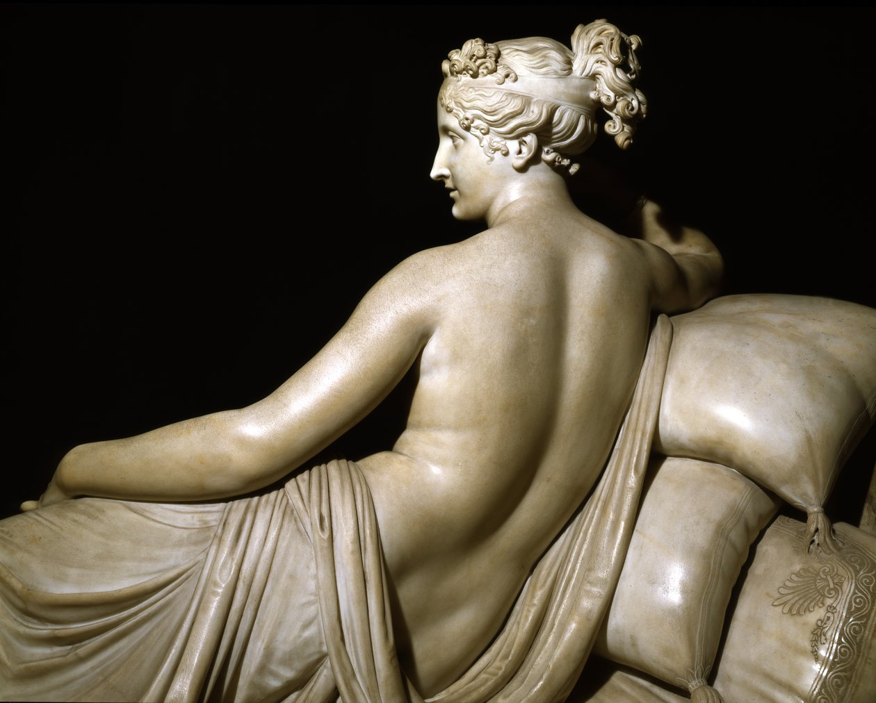 Pauline Bonaparte jako vítězná Venuše, kolem 1805-08 (mramor) od Antonio Canova