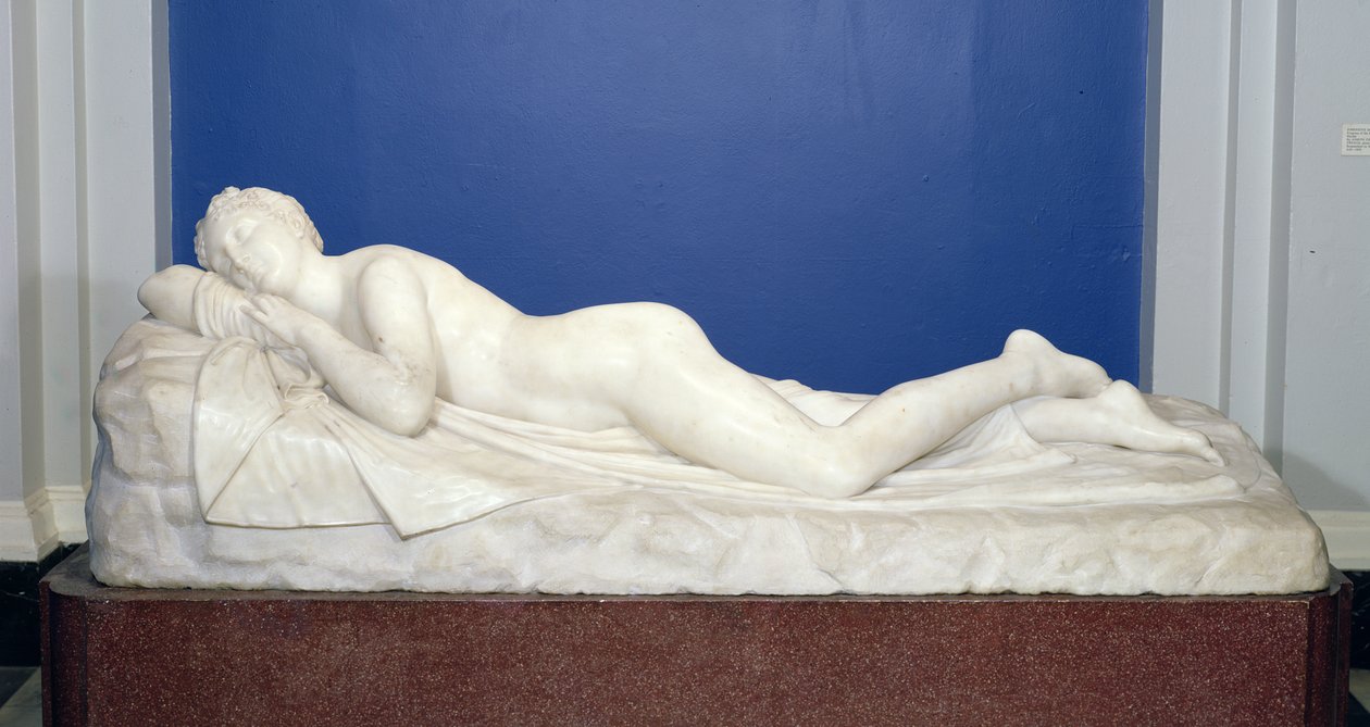 Spící nymfa, kolem 1820-24 (mramor) od Antonio Canova