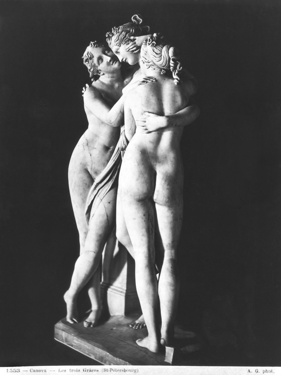Tři Grácie, 1812-16 (mramor) (viz také 266965 a 266967) od Antonio Canova