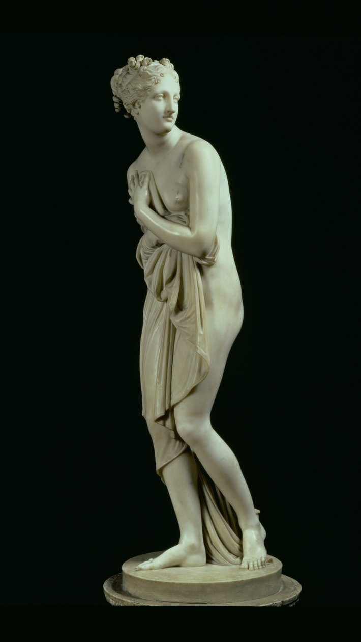Venuše, boční pohled, 1810 (mramor) (viz také 79618) od Antonio Canova